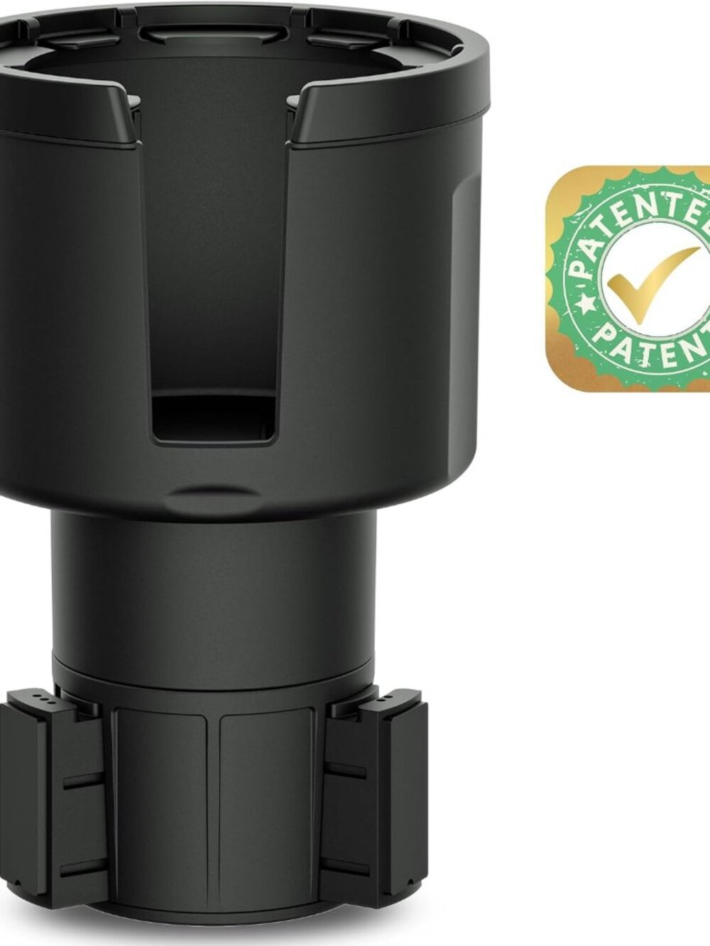 Car Cup Holder Expander, Water Bottle Adapter Extender Insert, Black